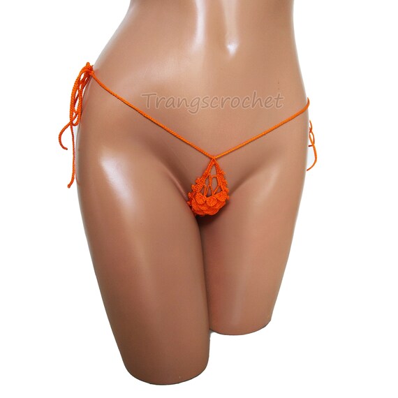 Cotton 13 Color Crochet Micro Swimwear Extreme Mini Sexy Bikini Set  Sunbathing