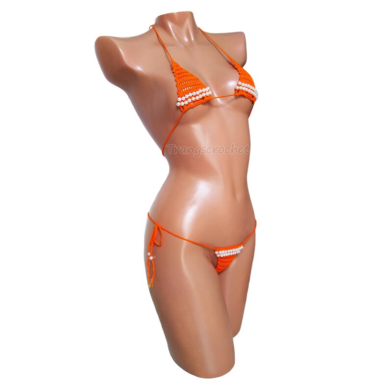 Crochet Extreme Micro Gstring Bikini Extreme Micro Bikini Etsy
