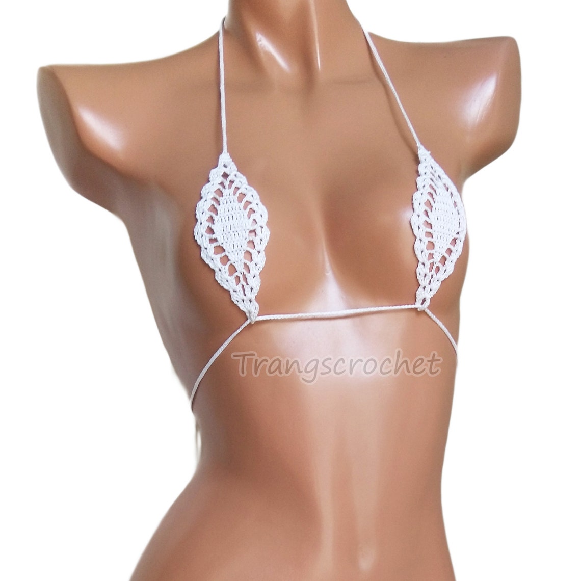 Extreme Micro Bikini Top Crochet Bikini Top Sexy Teardrop Etsy