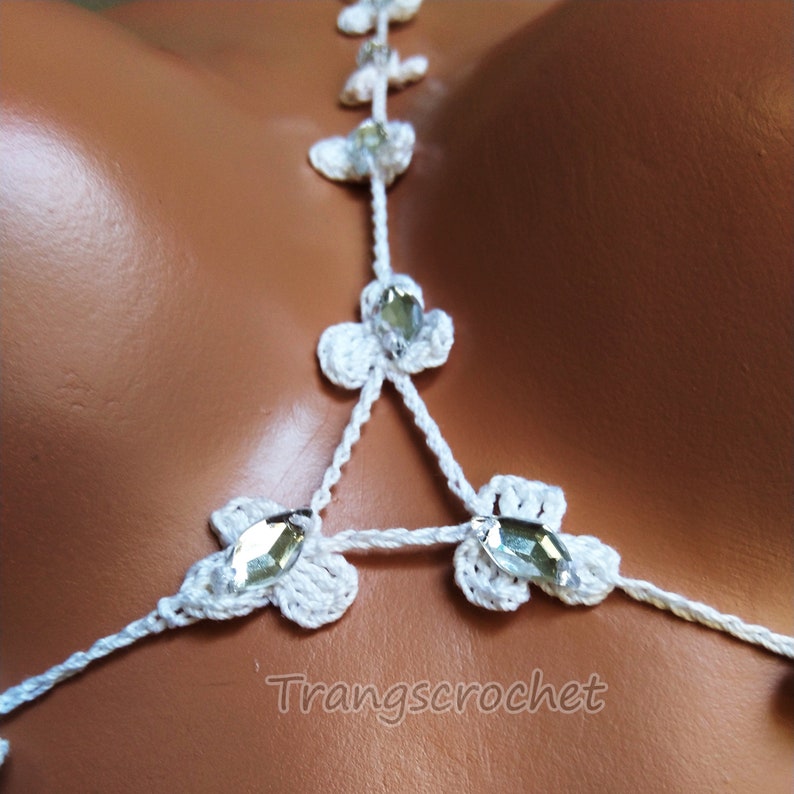 Crochet Extreme Micro Gstring Bikini, Erotic Lingerie, Open Harness