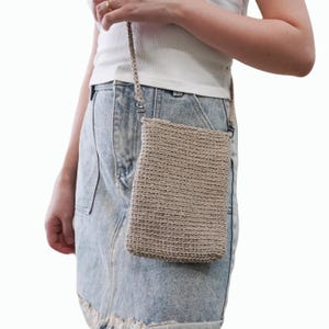 Phone Bag Crossbody - Crochet Mini Bag - Crochet Small Bag- Handmade Crochet Bag - Phone Bag - Crossbody Bags For Women