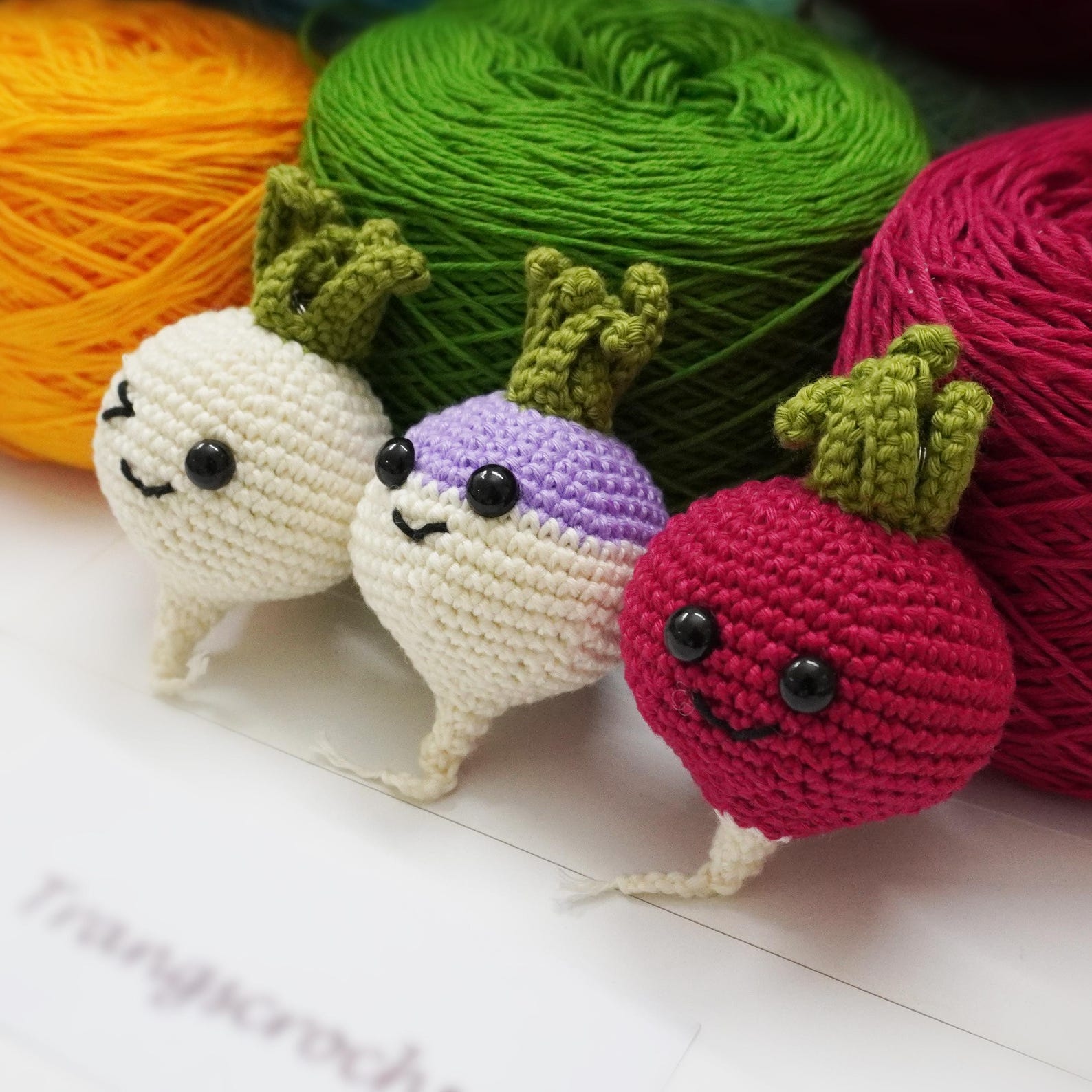 Crochet Raddish Crochet Radish Pattern – PDF Digital Download | Amigurumi Radish ...
