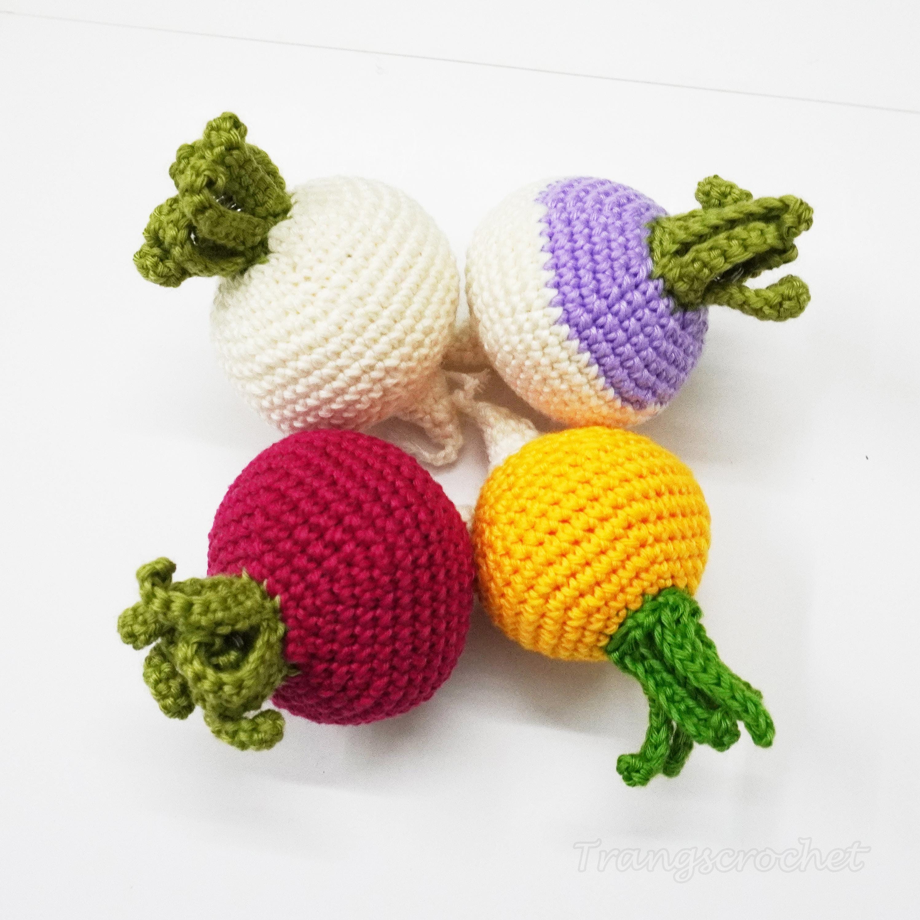 Crochet Radish Pattern – PDF Digital Download | Amigurumi Radish ...