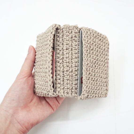 Porta Tarjetas Tarjetero A Crochet Monedero Para Tarjetas De