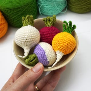 Crochet Raddish Crochet Radish Pattern – PDF Digital Download | Amigurumi Radish ...