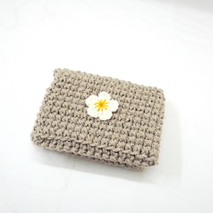 Handmade Crocheted Wallet for Cards - Compact Card Holder with Multiple Color Options - Crochet Card Holder