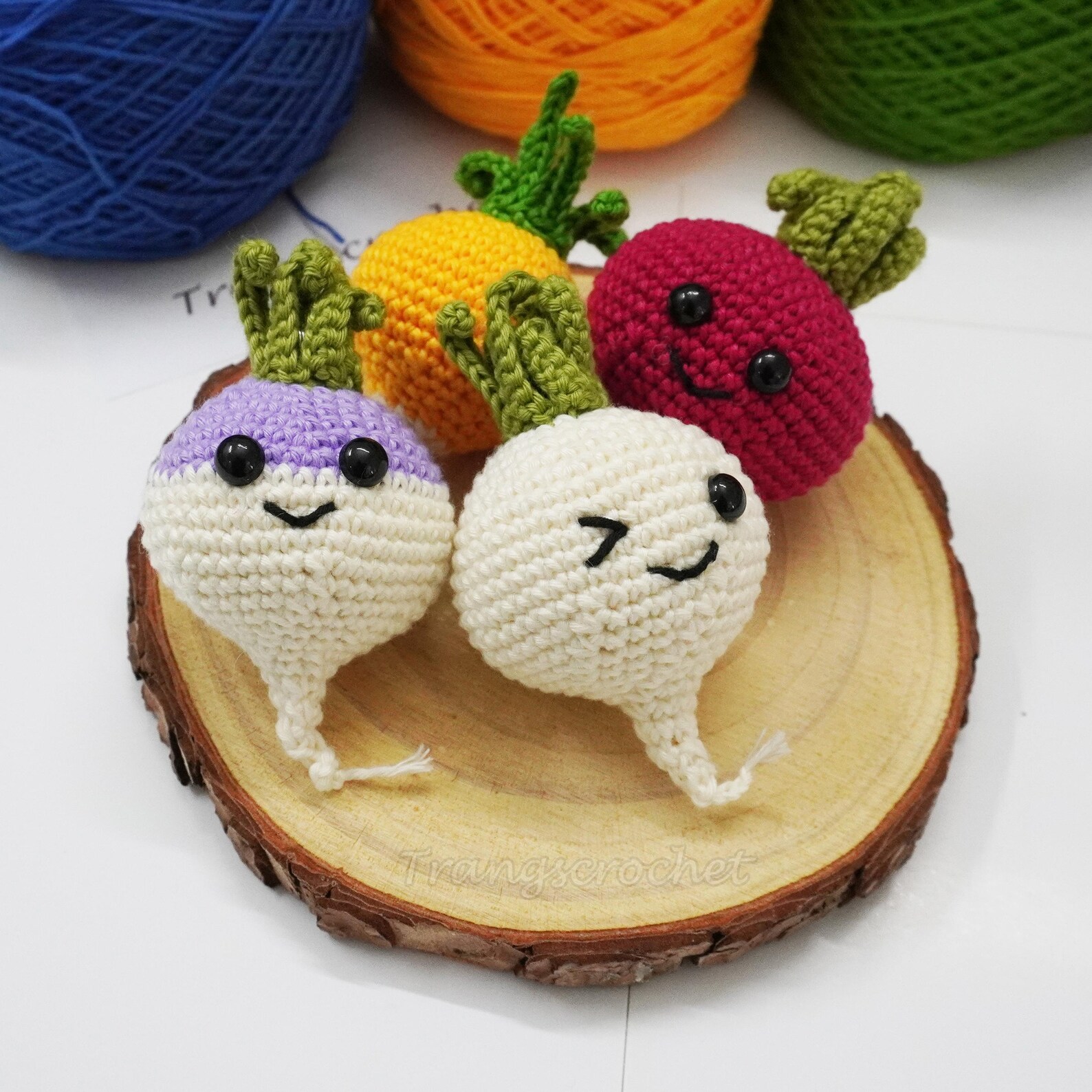Crochet Raddish Crochet Radish Pattern – PDF Digital Download | Amigurumi Radish ...