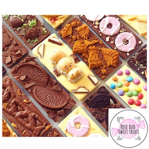 Delicious Belgian Chocolate Topped Treat Bars! 2, 5, 10 or 20 bars!! Biscuits/Chocolate/Gifts/Treat Box/Chocolate Bars/Treat Bars