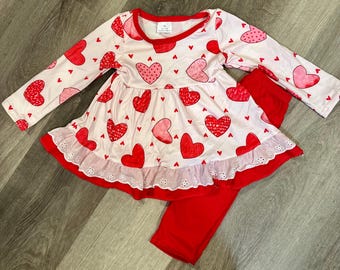 Valentine day outfit, kids valentine outfit,toddler valentine outfit,valentine heart outfit,cute valentine day outfit, baby girl valentines