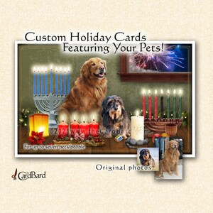 Custom Pet Card - &quot;Happy Holidays&quot; - Multicultural Holiday Photo Card