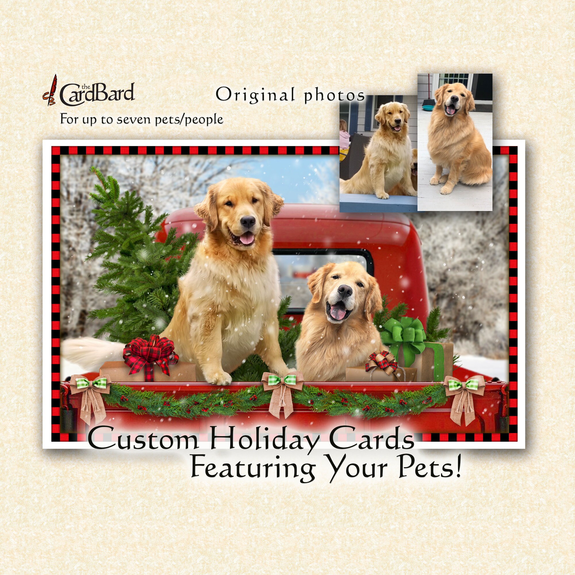 Custom Pet Christmas Card Christmas Country Etsy