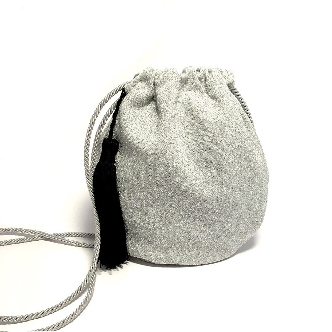 silver pouch purse