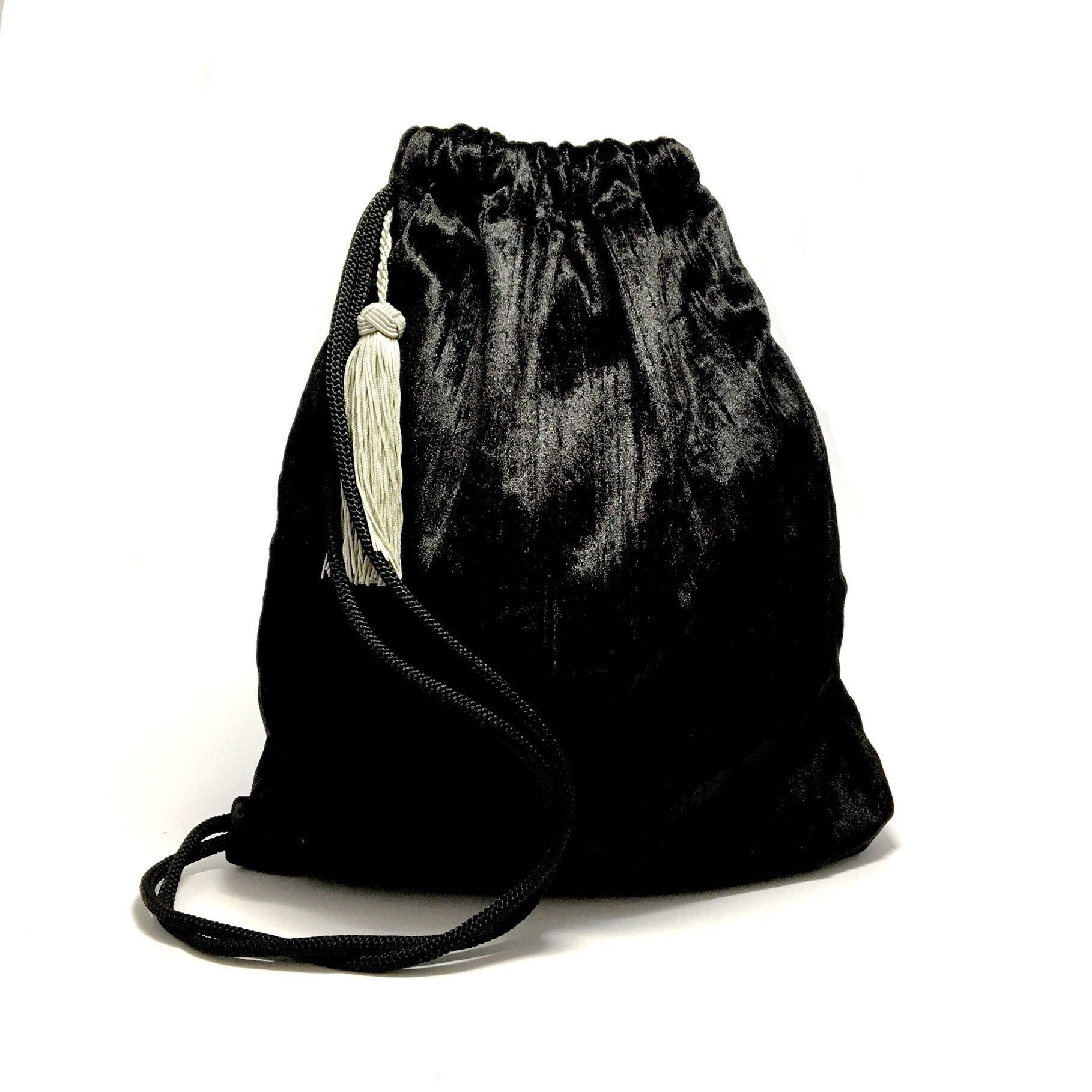 black velvet backpack
