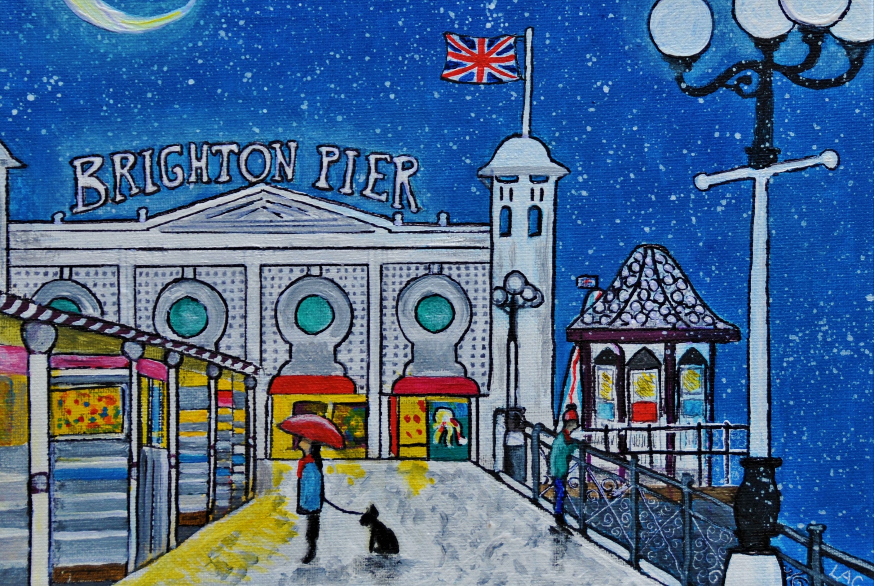 Brighton Pier, Sussex, Greetings Card, Christmas Card, Birthday Card