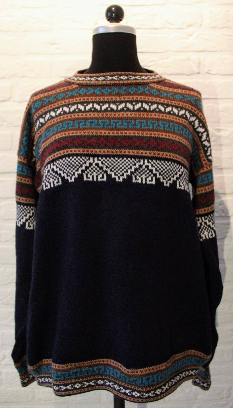 Alpaca Sweater Crew Neck Handmade in Peru - Etsy