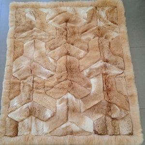 Luxuriöser Baby Alpaka Pelz Teppich - Ethischer Alpaka Pelz Teppich Handgemacht in Peru. EE2