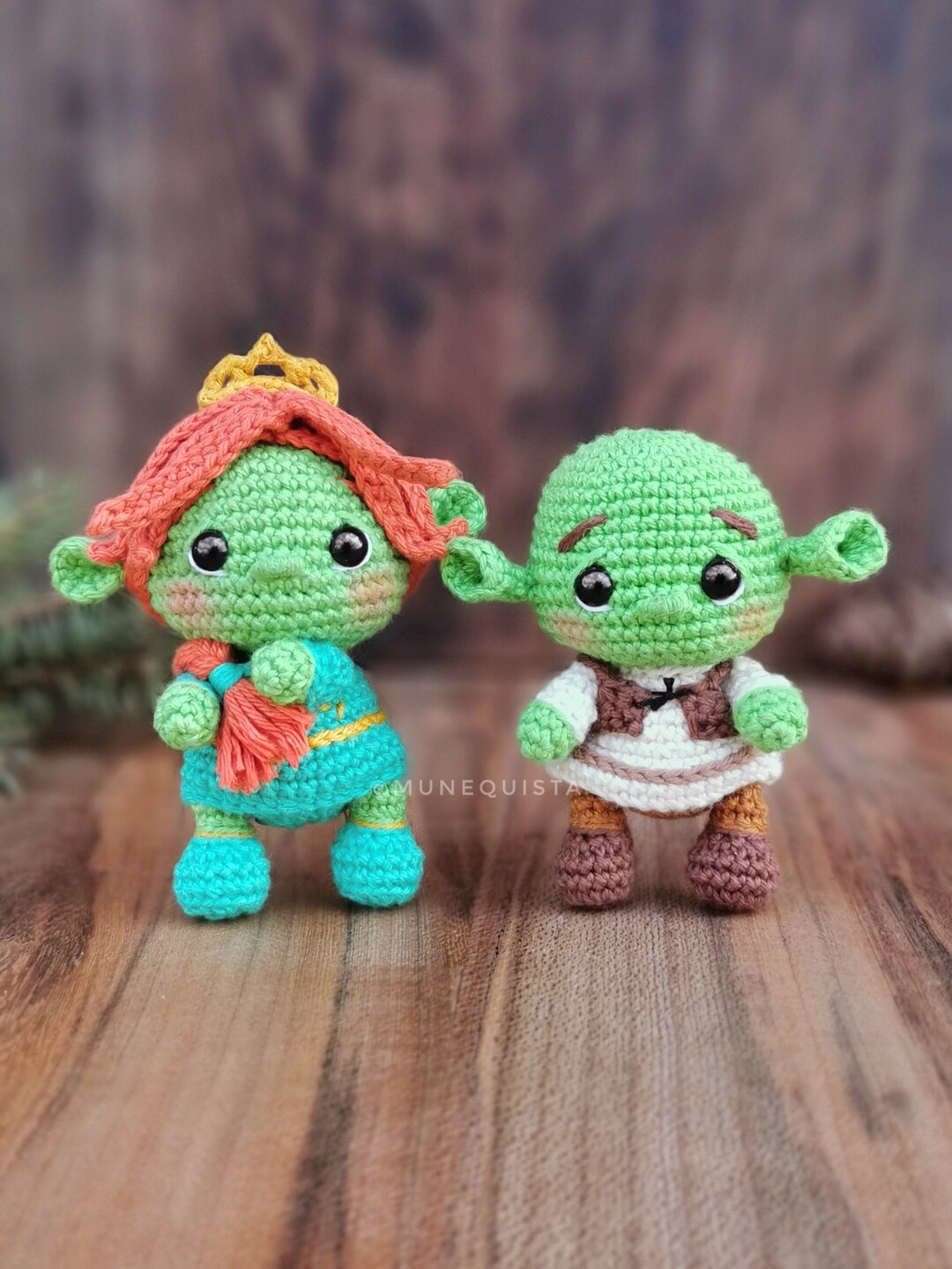 PACK Shrek Y Fiona Patrones 2 PDF Pattern esp/eng - Etsy