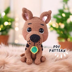 Great Dane Crochet Pattern PDF – Amigurumi Pattern – English Spanish
