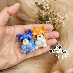 Mini Heelers LOW SEW - Crochet Pattern PDF – Amigurumi Pattern – English Spanish