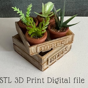 3D Druck Datei Puppenhaus Miniatur Kräuterkiste STL digitaler download