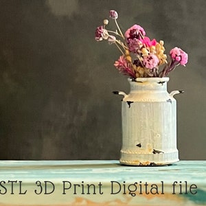 3D Druck Datei Puppenhaus Miniatur Milchkanne STL digitaler Download