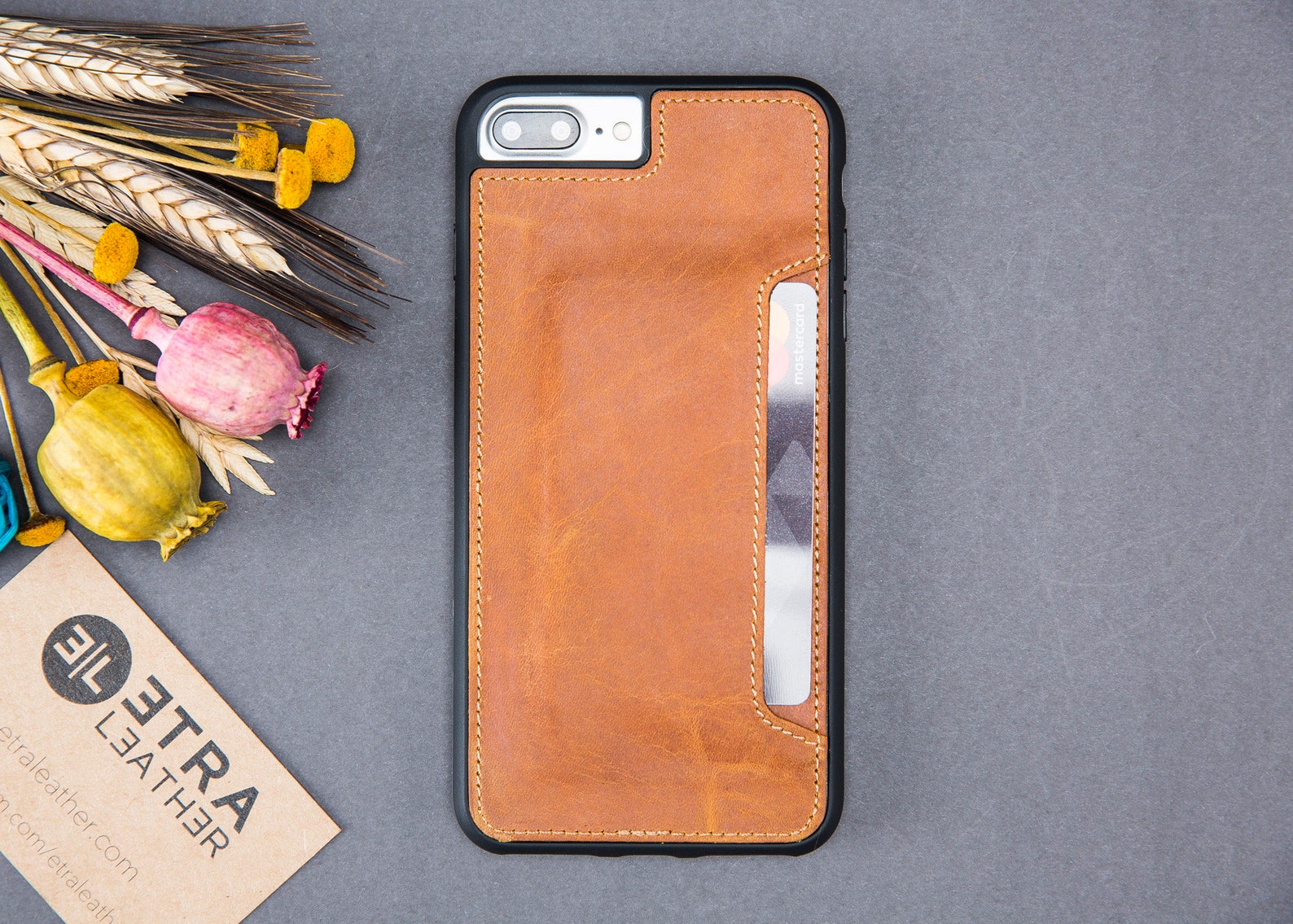 Iphone 7 Plus Case With Card Holder 8 Plus Leather Case 7 Etsy