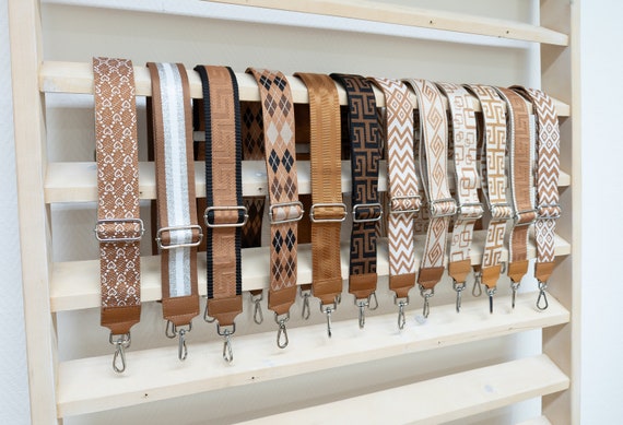 Tracolla In Pelle PU Regolabile Per Borse - Larga 2cm, Con Moschettoni