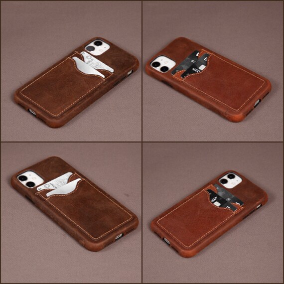 Iphone 11 12 Pro Max Case Leather Iphone 11 Pro Case Iphone Etsy