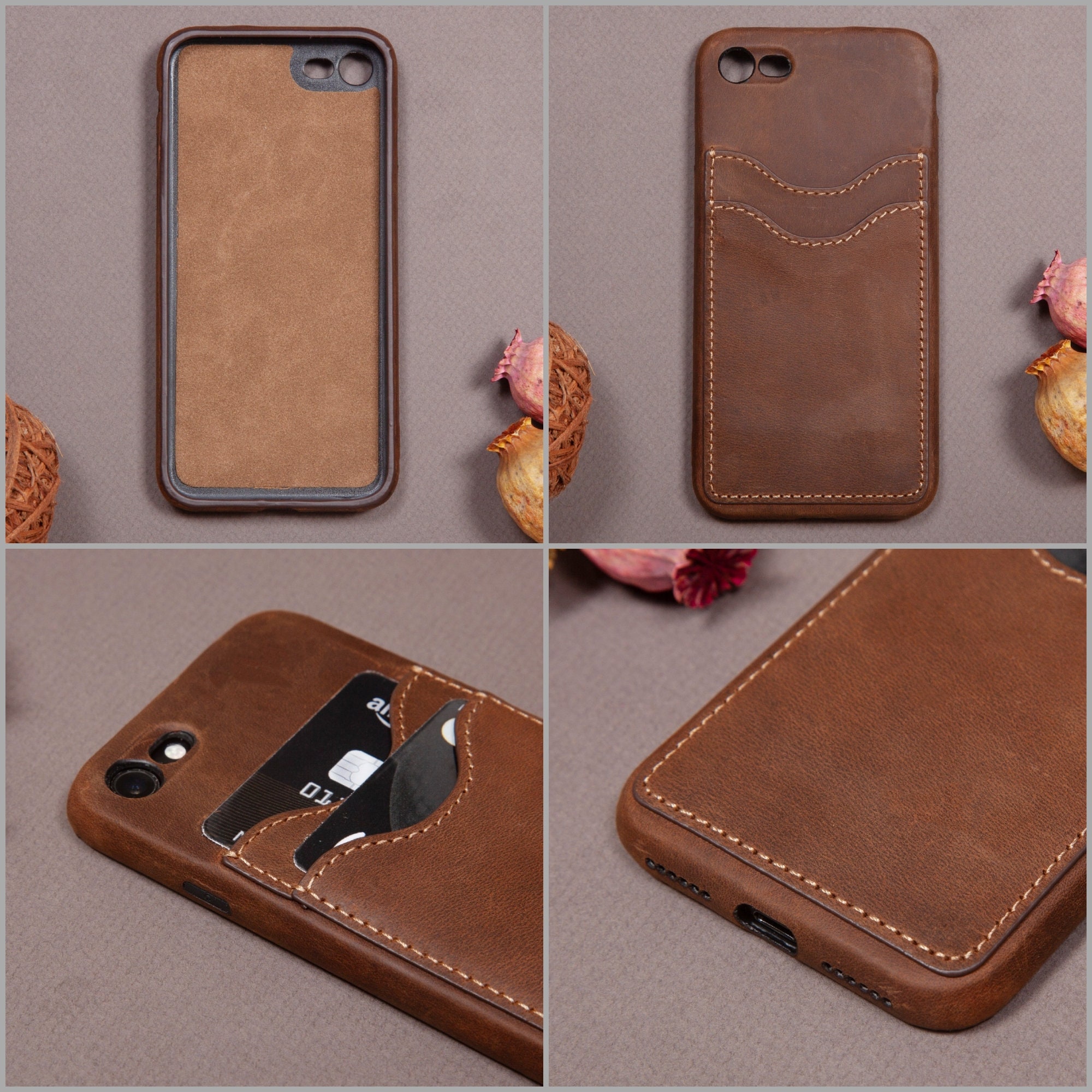 Iphone SE 2020 Case Leather Wallet Phone Case SE 2020 Iphone - Etsy