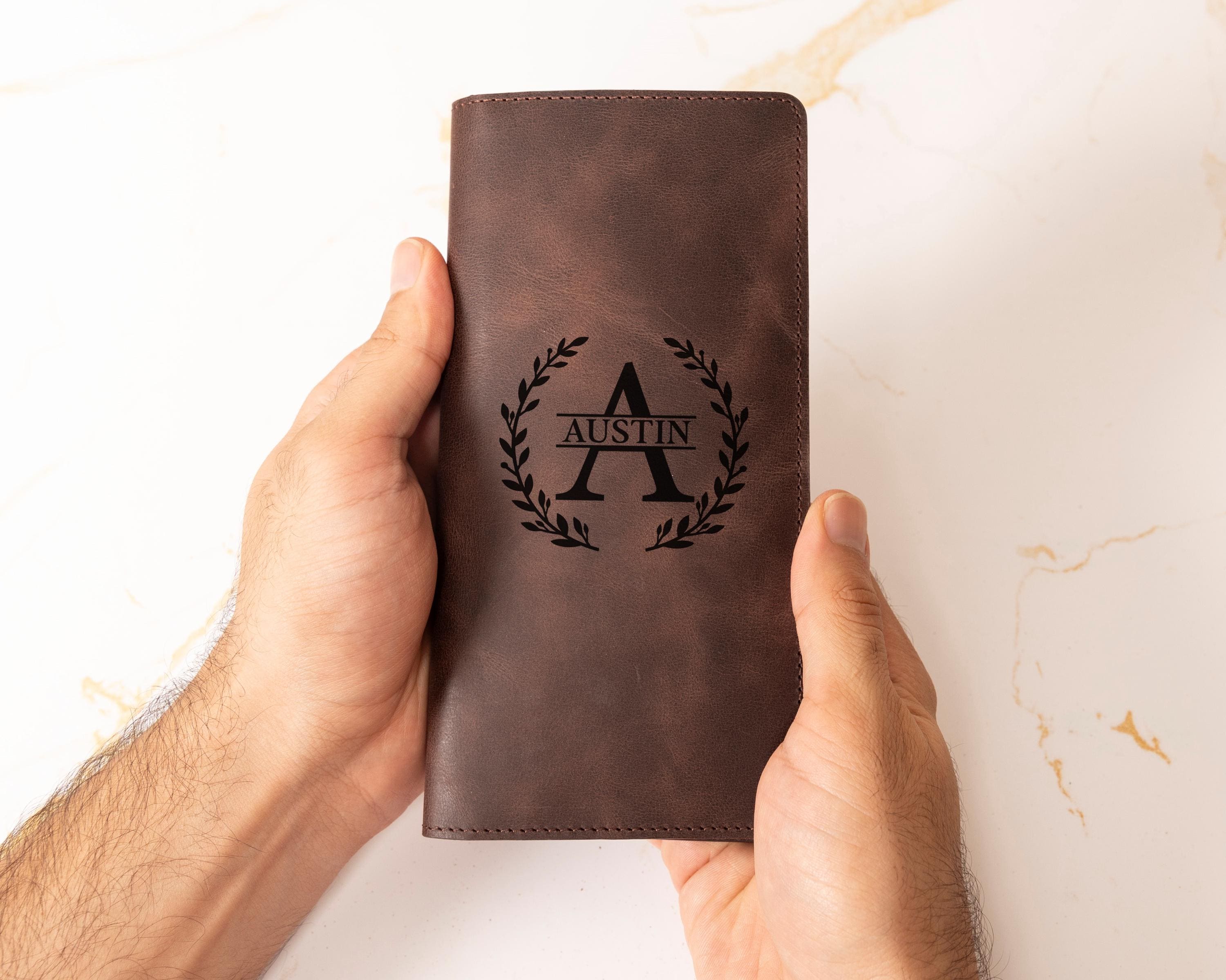 ZHAOHRCH Personalized Ice Hockey Leather Wallet