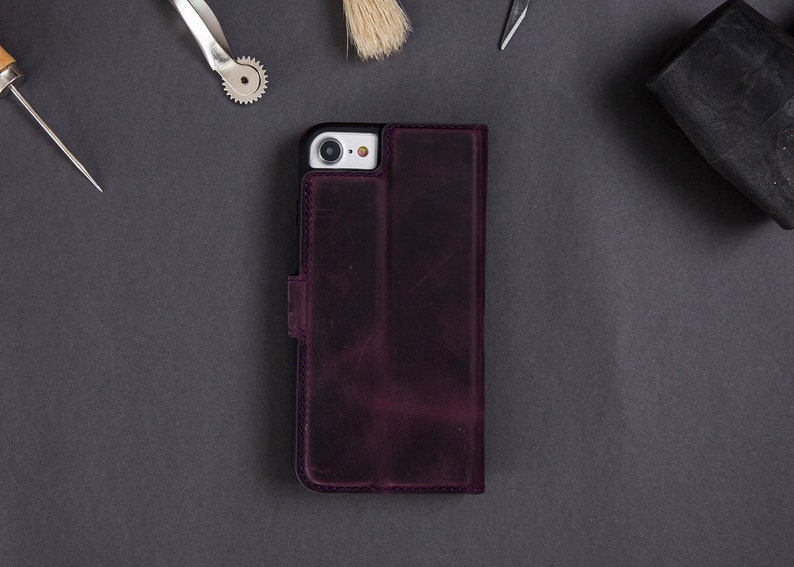 Leather iPhone 78 SE 2020 Case with Wallet and Card Holder Custom iPhone 78 Plus Phone case
