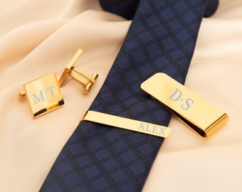 Gold CuffLinks, Personalized CuffLinks Initial, Unique Gifts for Boss, Custom Cuff links for Brother, Father in Law Gift, Christmas Gift Men