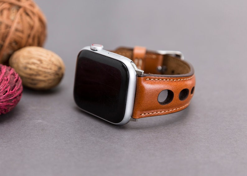 Apple Watch 6 Series Men Apple Watch Band 44mm Leather Women | Etsy