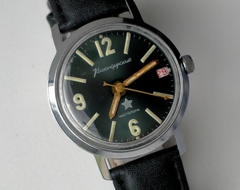 Komandirskie Vostok 2234. Reloj militar de oficial soviético vintage totalmente original. Década de 1960-década de 1970