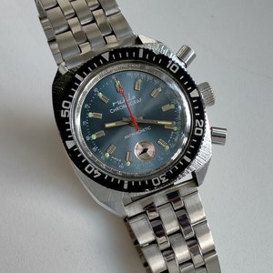 Uhren Ruhla Chronograf HAU, Ruhla 1929 Chronograph 6S20 Steelcase