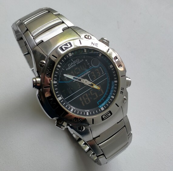 Casio AMW-703 Fishing Gear. Analog-digital. Alarm Chronograph. | Etsy