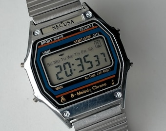 Casio AL-180 Batteryless. Alarm Chronograph. E-module 2505