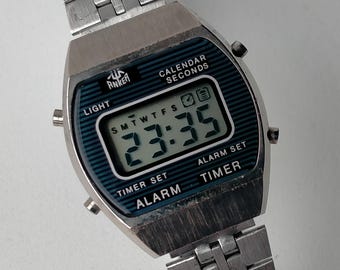 Ankerアラームタイマー。オリジナルヴィンテージドイツ製デジタルレディースウォッチ。1980年代