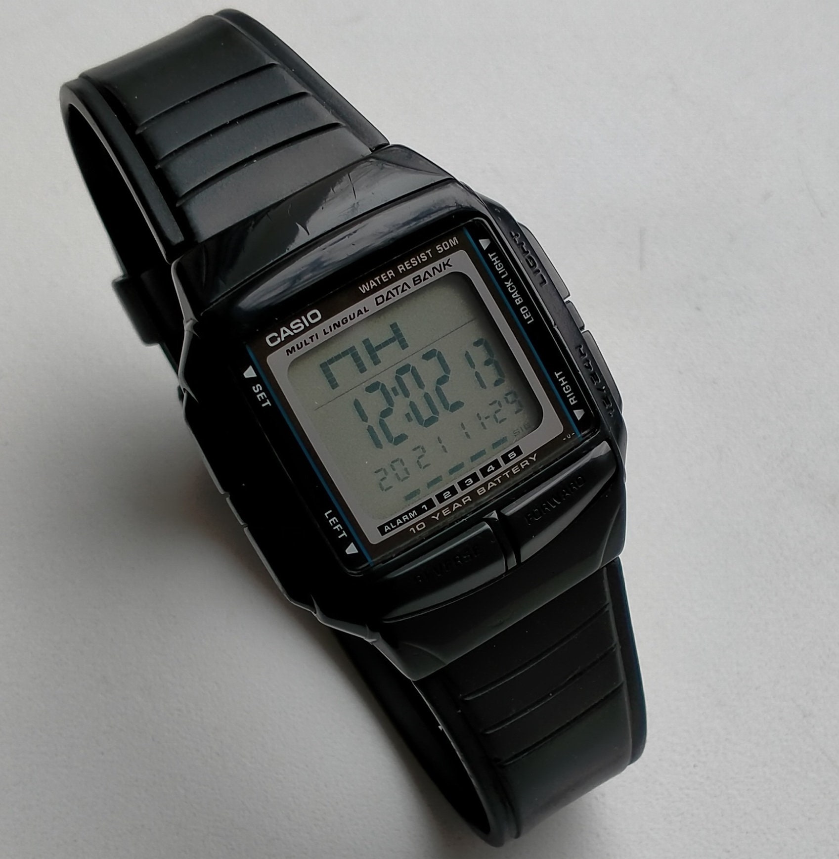 Casio databank black sale