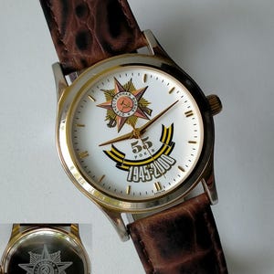 Poljot 2609.N 55 Years Victory in WW2 Vintage Watch for Ukrainians WW2 Veterans. Original Vintage  Commemorative Watch. 2000s