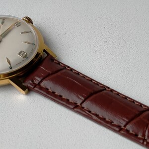 Poljot 2409. Ultra Rare Model 123145. Gold Plated AU20. Original Vintage Soviet Mechanical Classic Luxury Watch. 1960s image 3