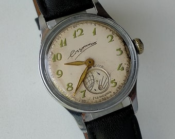 Sputnik Vostok 200CHN. Design I. Fully Original Vintage Soviet Collectible Mechanical Watch. 1959