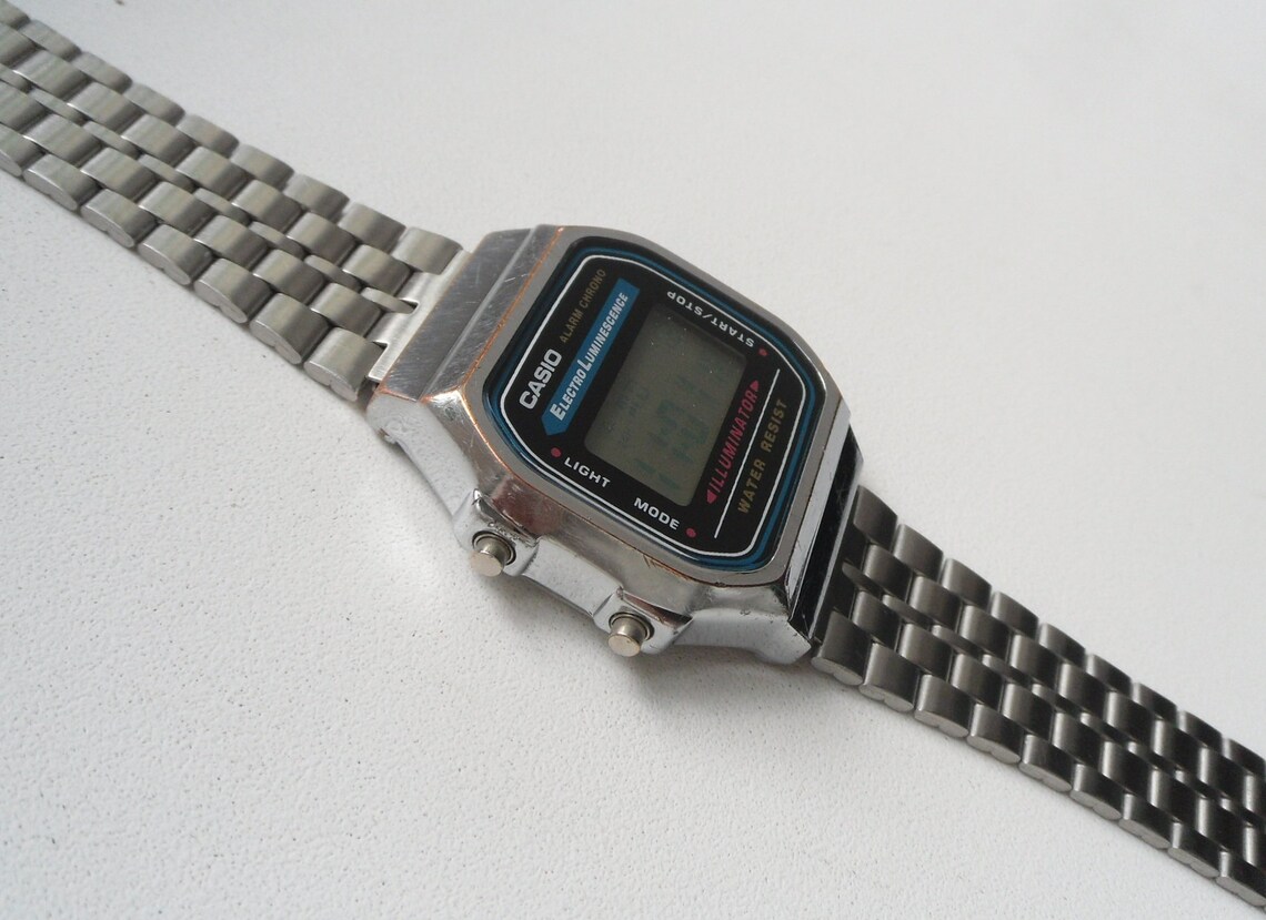 Casio A168 Chrono Alarm. Module 1572. Vintage Original Digital Etsy