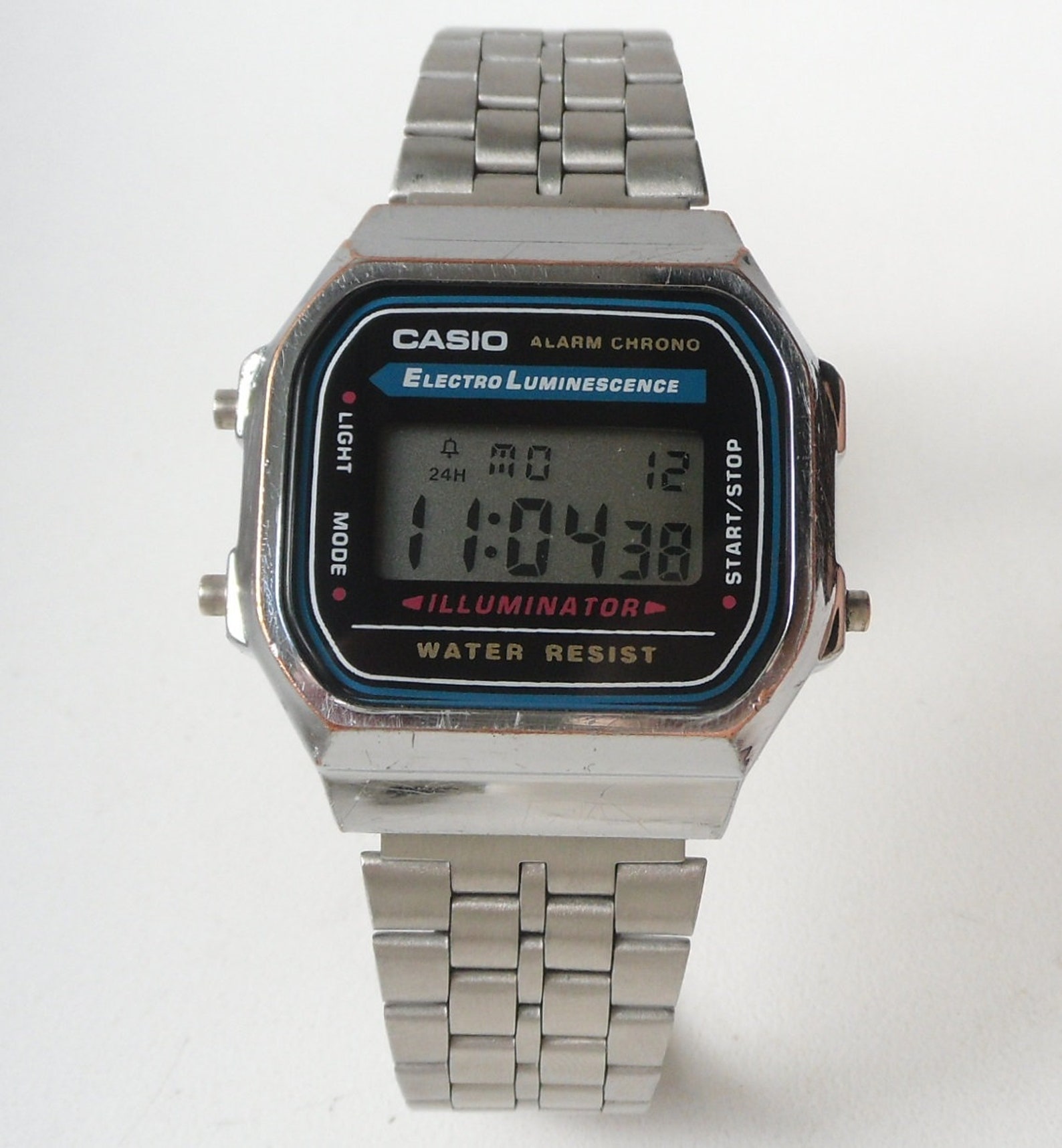 Casio A168 Chrono Alarm. Module 1572. Vintage Original Digital Etsy