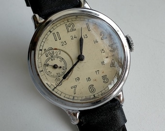 Kirovskie ChK-6 15. Jewels. Vintage Original Soviet Mechanical Big Stylish Watch. 1 GChZ 1949