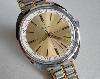 Raketa 2609NP Vernissage. High Accuracy Class Movement. Vintage Original Soviet Mechanical Big Stylish Watch. 1980s