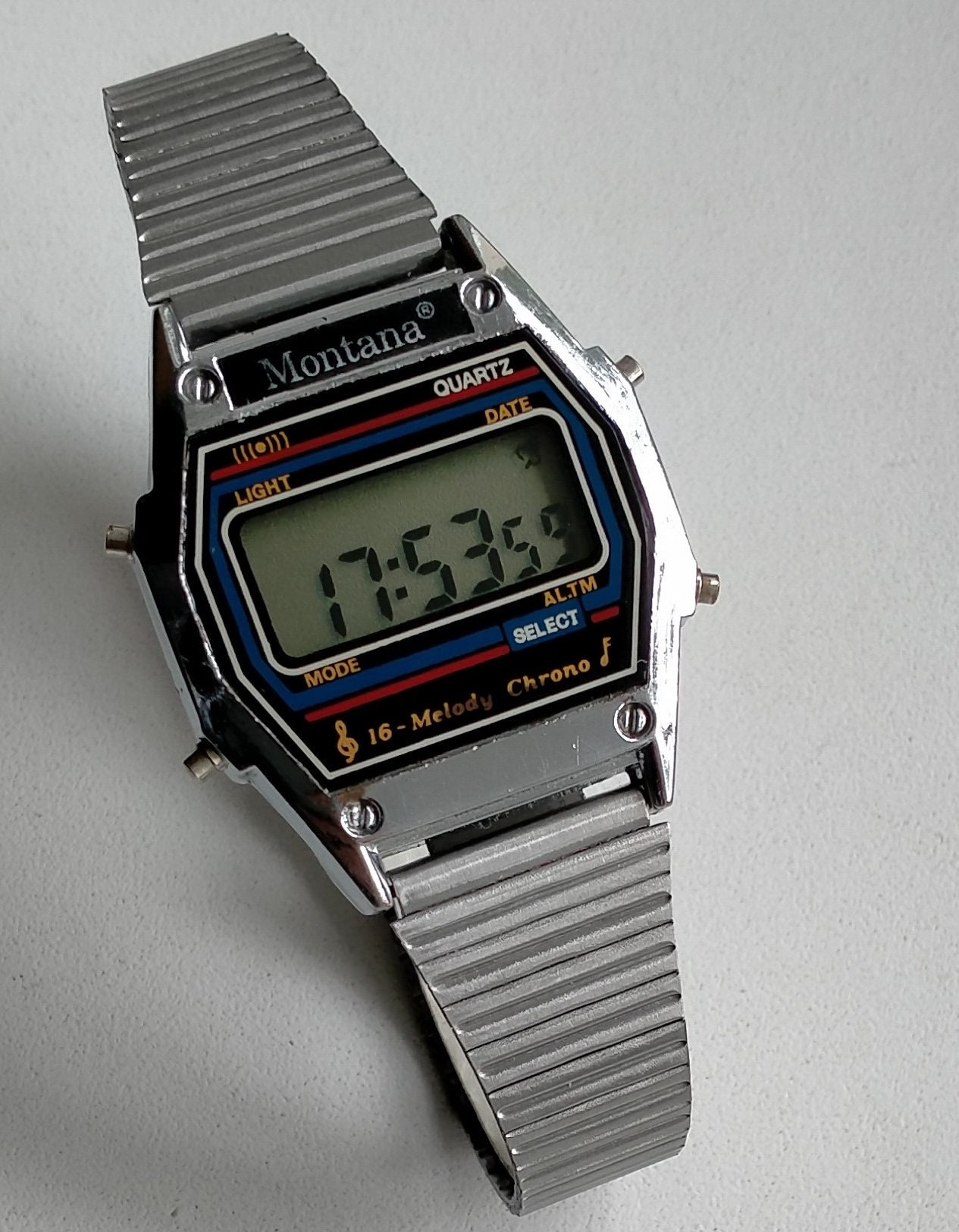Alba by Seiko Quartz Chronograph Watch VD53 X038 WR 10 Bar Black Dial 38mm  Case 