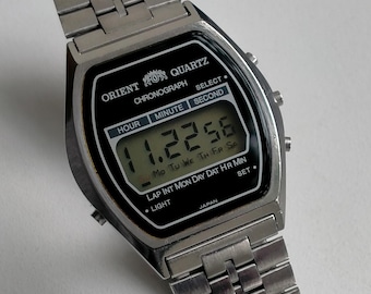 ヴィンテージ ORIENT Y611103-40 LP クォーツ デジタル クロノグラフ