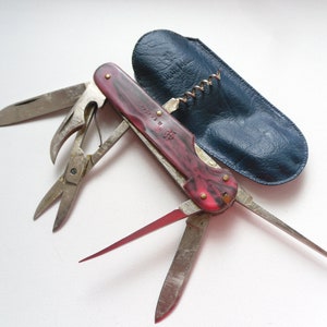 Vintage Folding Knife / Multi-tool in Cover. Original Pocket/Folding Collectible Knife. Vorsma 1970s. NOS