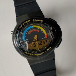 Casio TRI-20W Module 793 Sport Gauge. Vintage Original Japan Digital Ana Digi Watch. 1990s